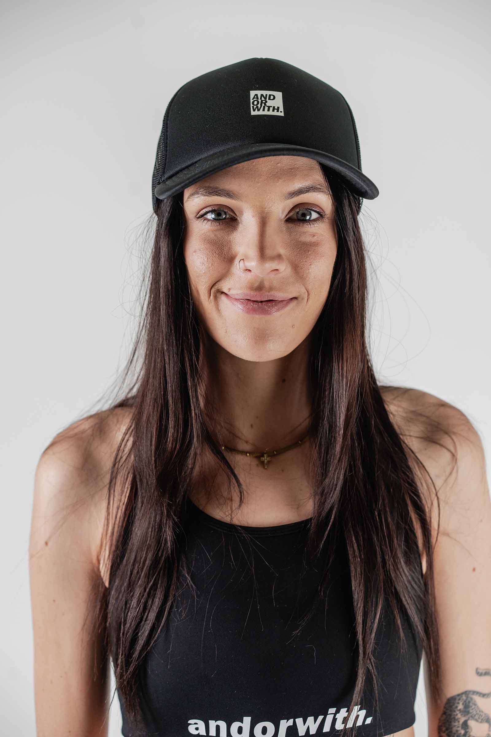 Logo Foam Trucker Hat Black