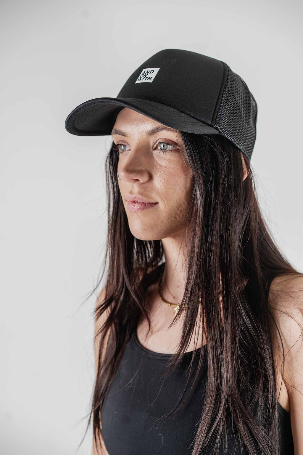 Logo Foam Trucker Hat Black