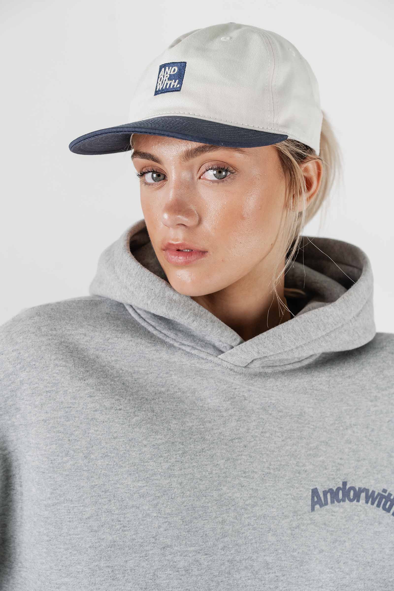 Logo Baseball Cap Cream/Navy