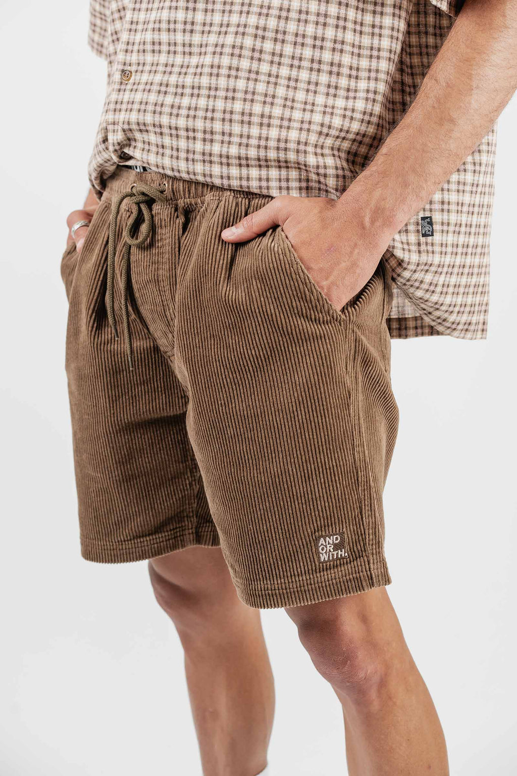 Beach Bum Corduroy Shorts Brown