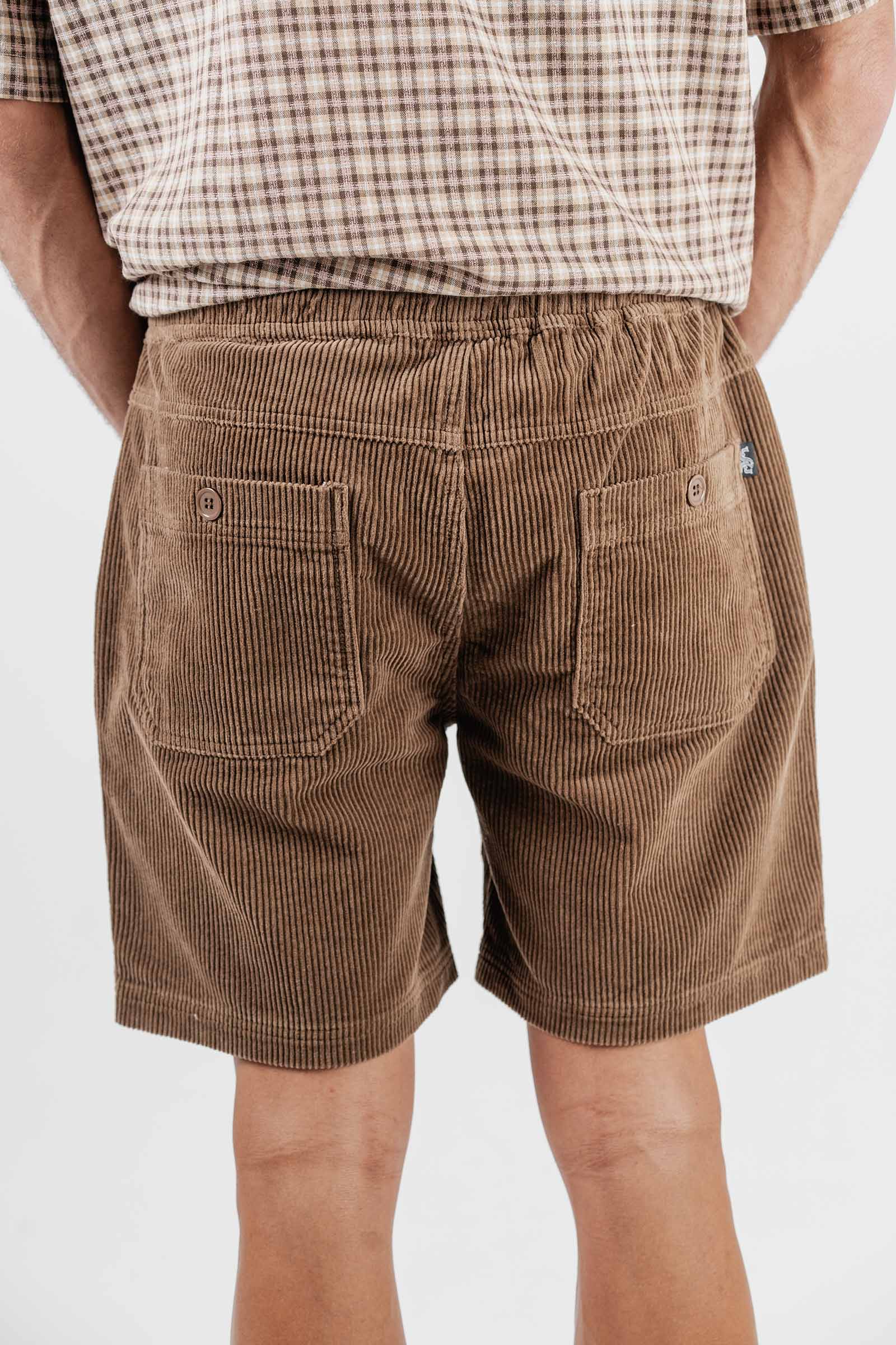 Beach Bum Corduroy Shorts Brown