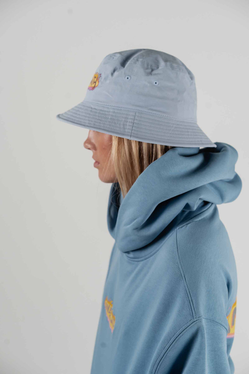 On Fire Bucket Hat Blue