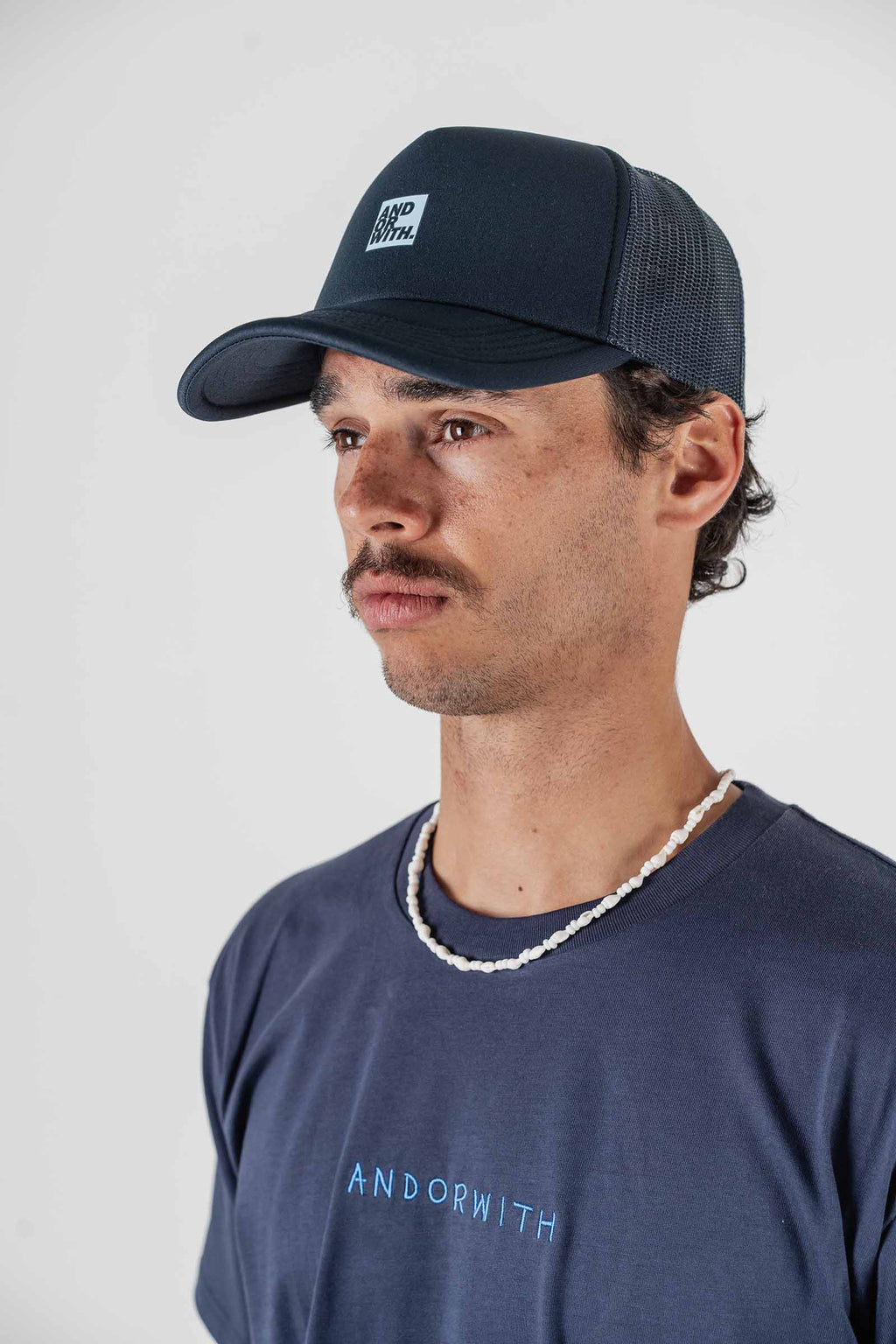 Logo Foam Trucker Hat Navy