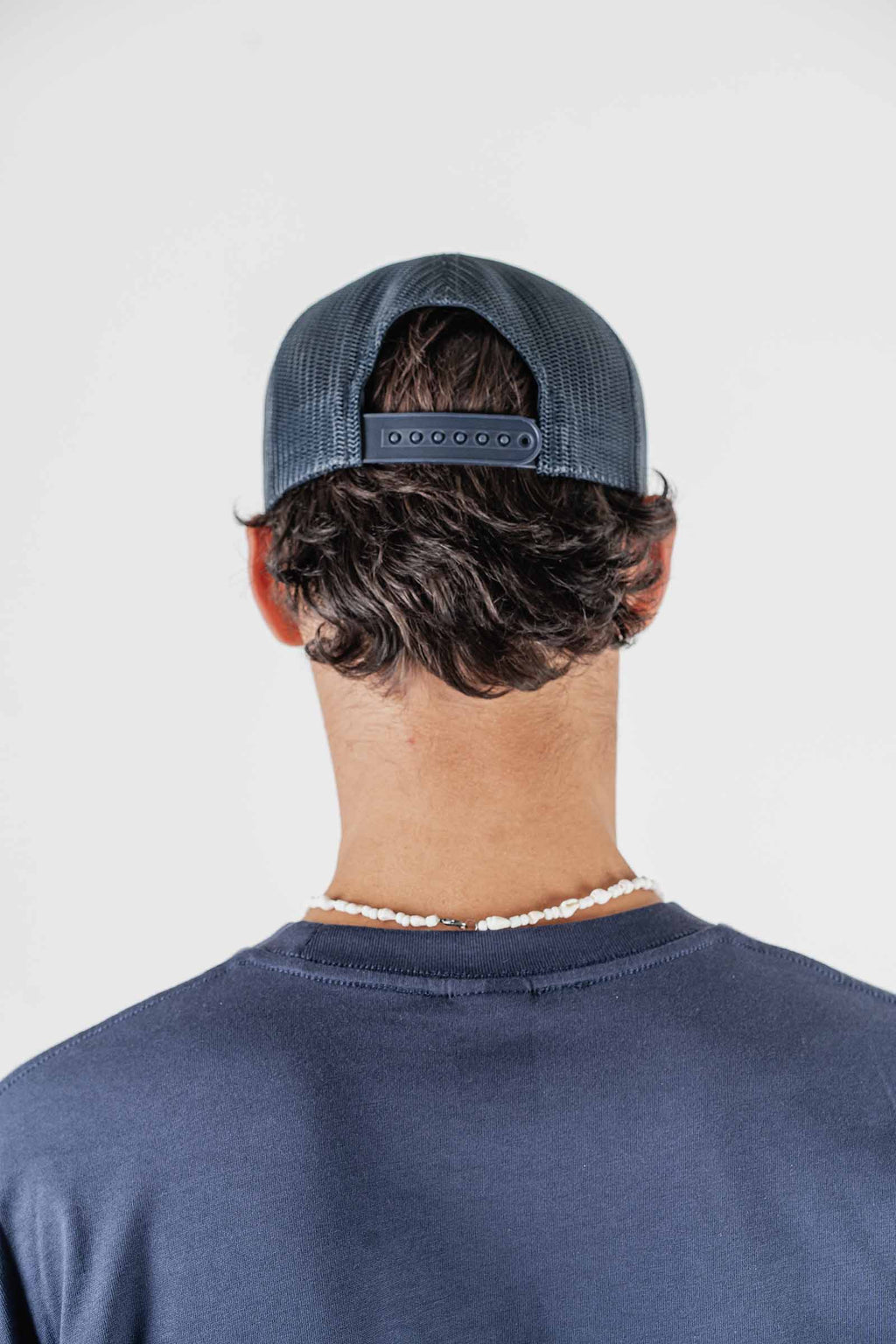 Logo Foam Trucker Hat Navy