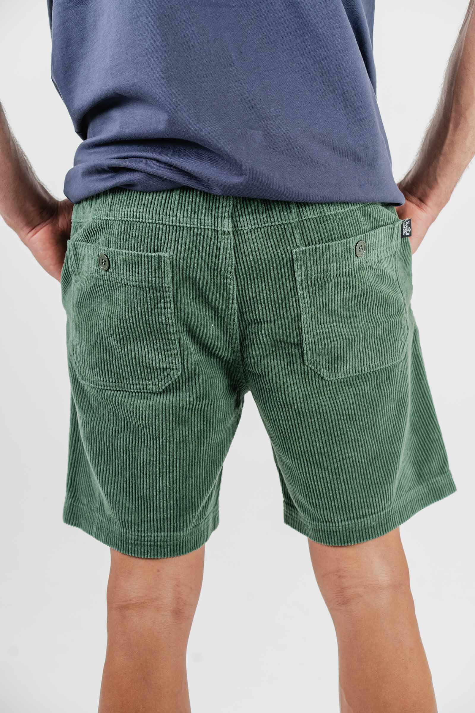 Beach Bum Corduroy Shorts Green