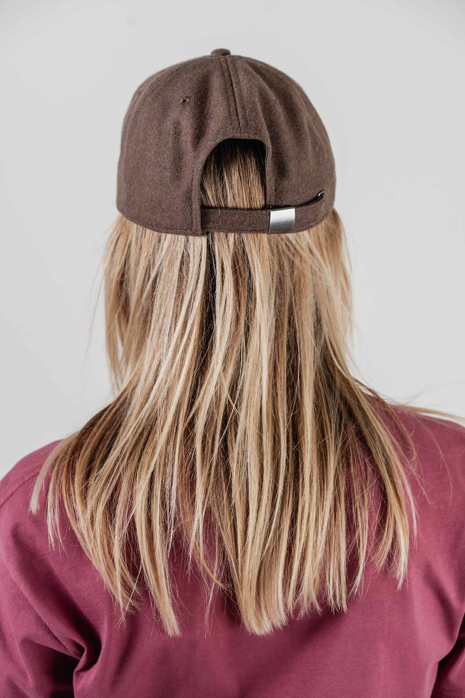 Team Wool Baseball Cap Coffee