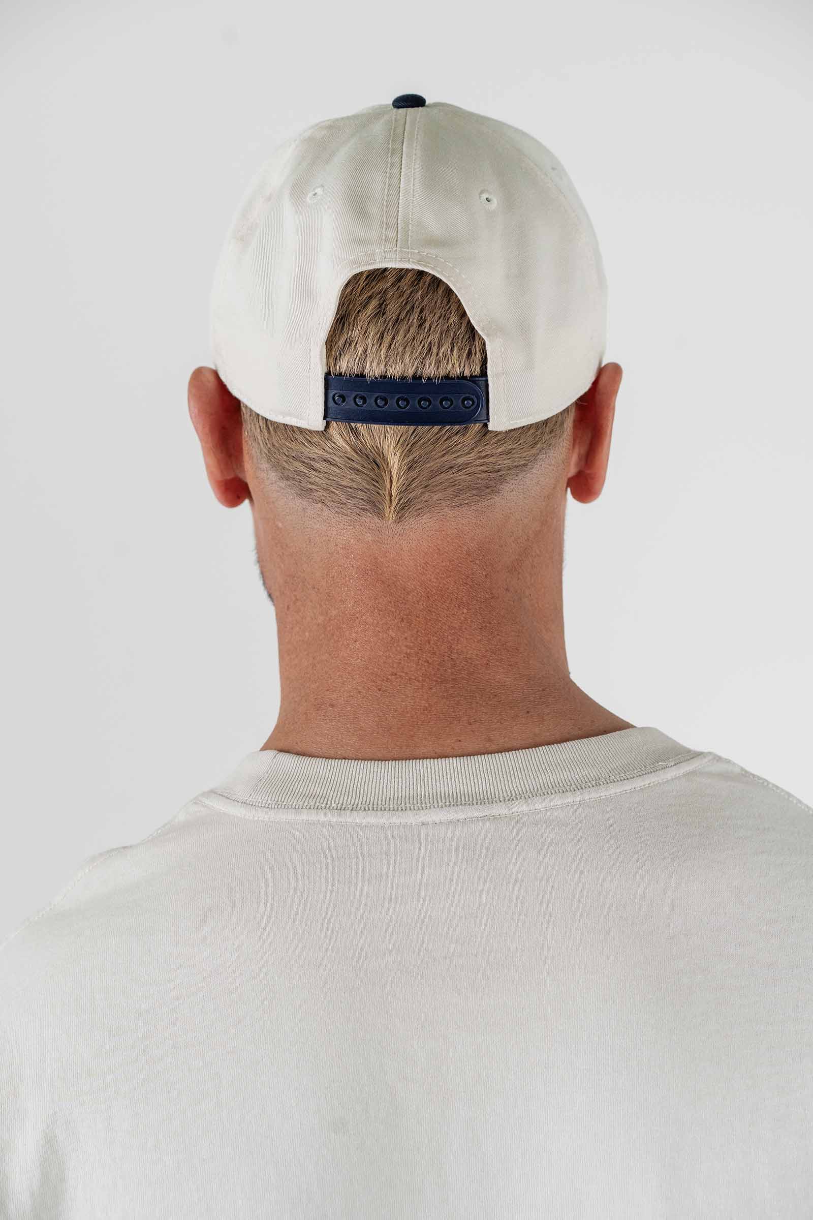 Logo Baseball Cap Cream/Navy