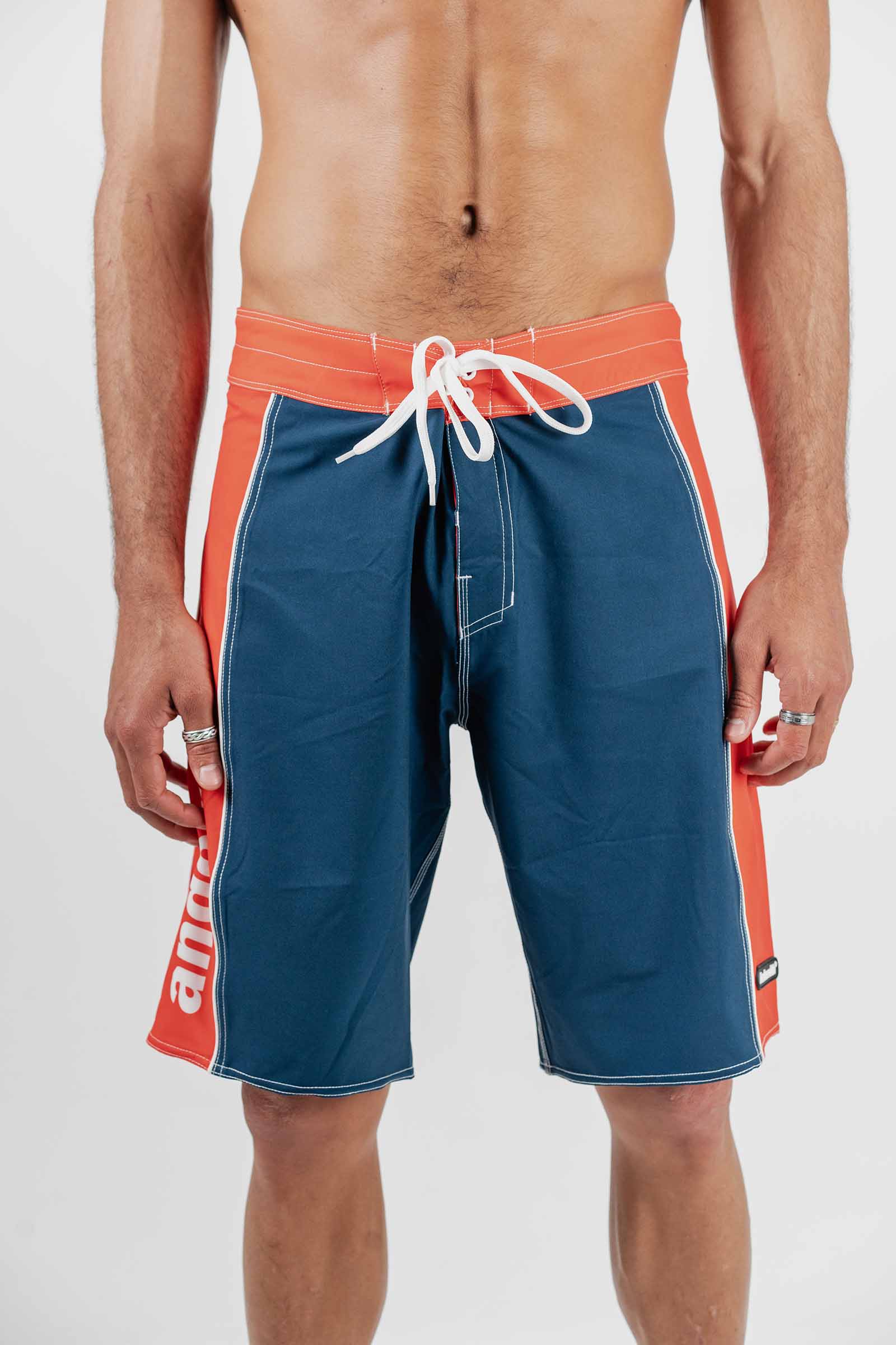 Statement Surf 20" Boardshort Navy/Red