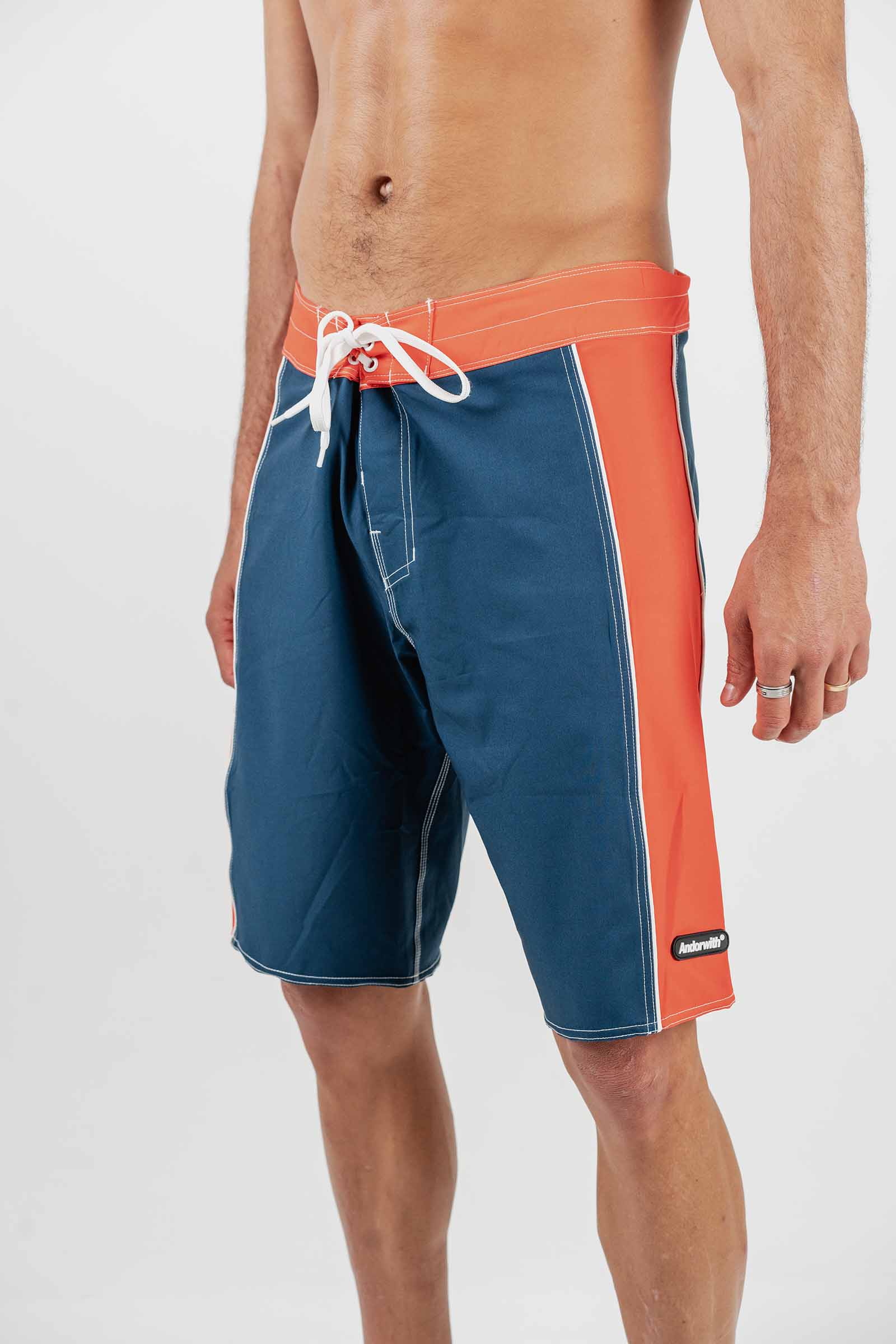Statement Surf 20" Boardshort Navy/Red