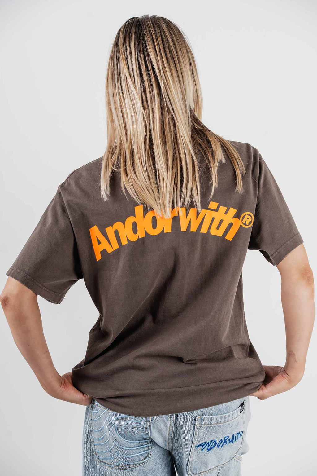 Swoop Oversized Tee Brown