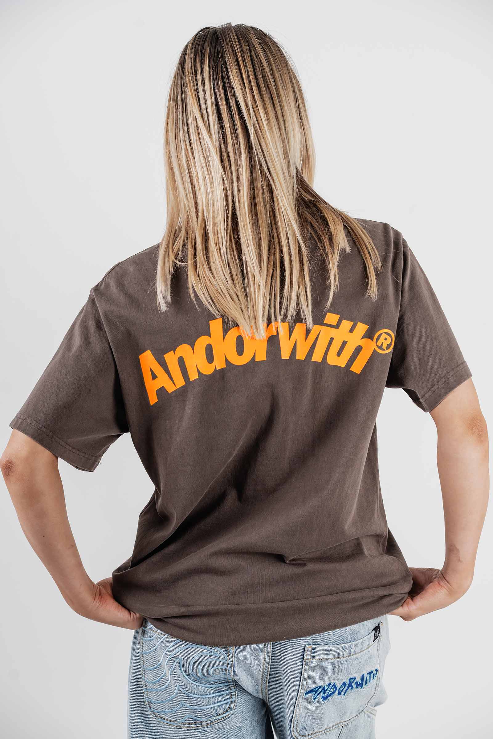 Swoop Oversized Tee Brown