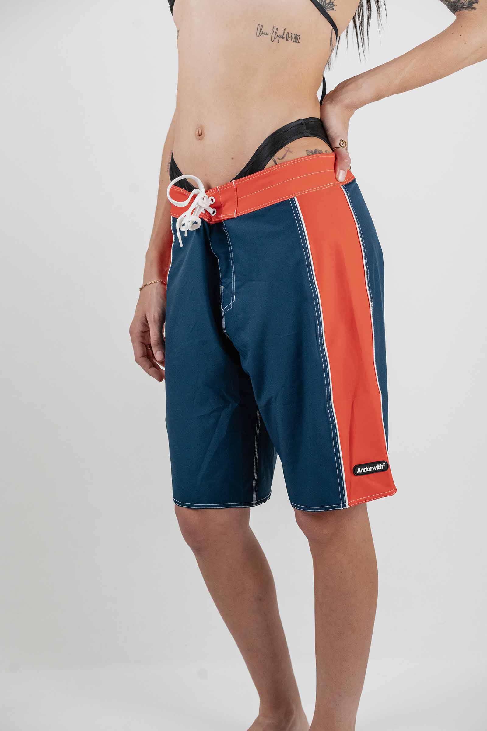 Statement Surf 20" Boardshort Navy/Red