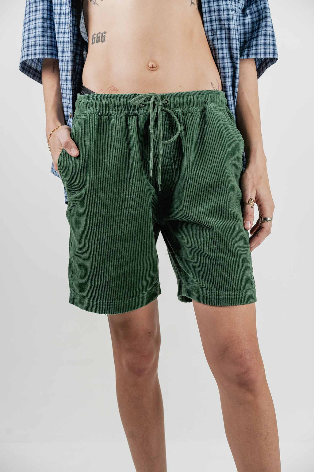 Beach Bum Corduroy Shorts Green