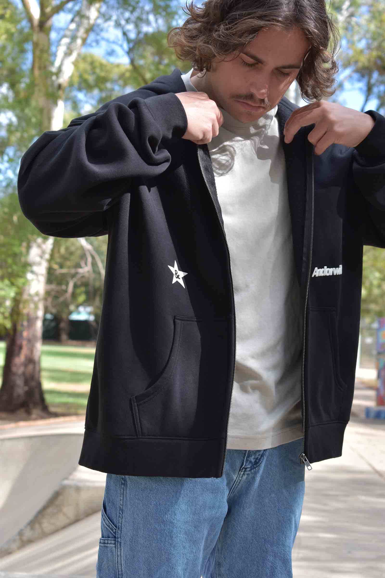 Rock Star Hoodie Black
