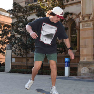 unisex-box-fit-t-shirt-black-andorwith-beach-street-wear-australia