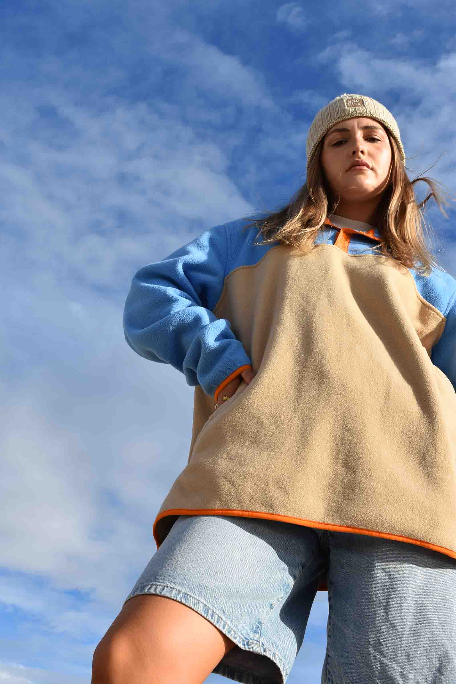 Campfire 1/4 Snap Polar Fleece Pullover Blue