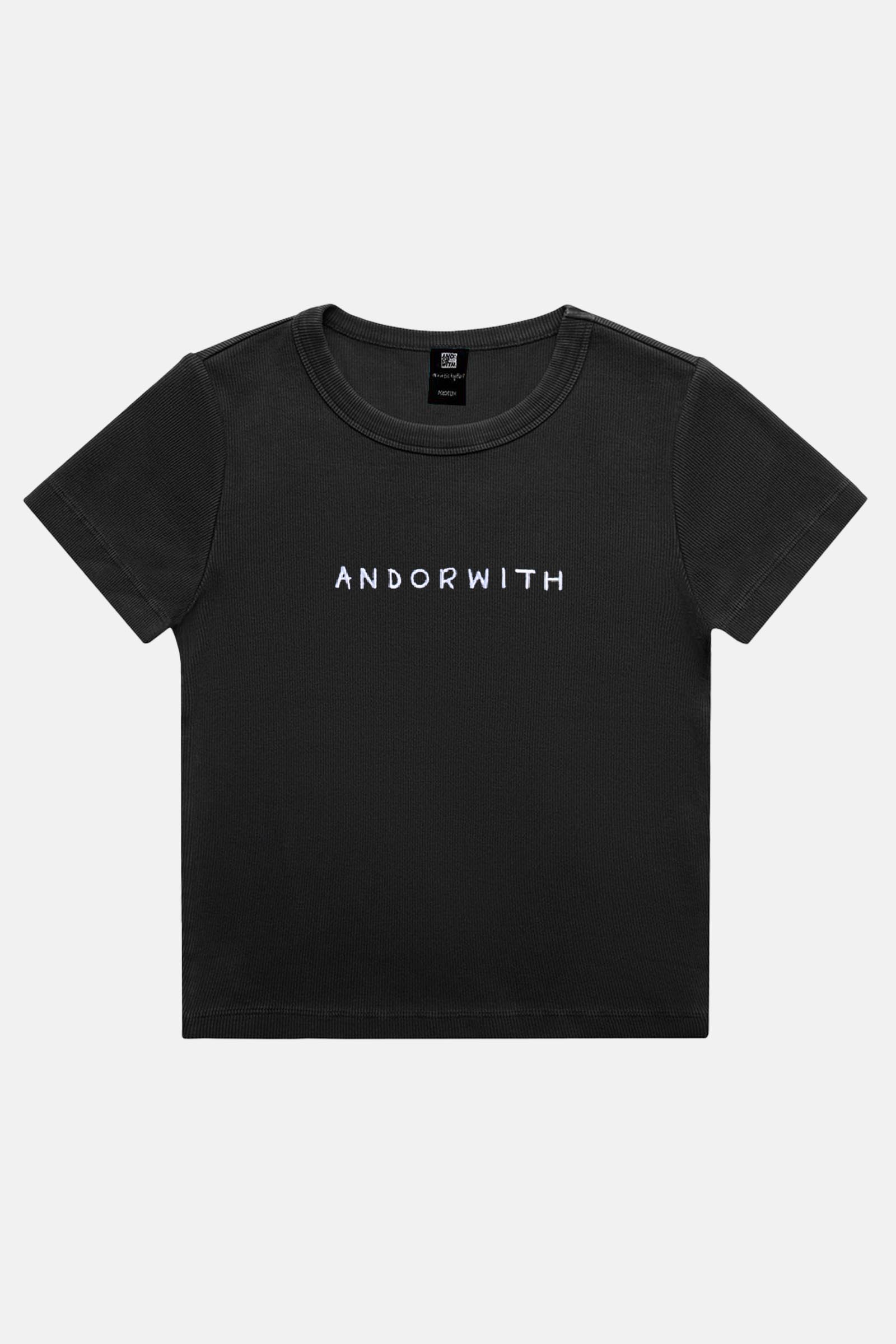 Family Ribbed Tee Organic Black