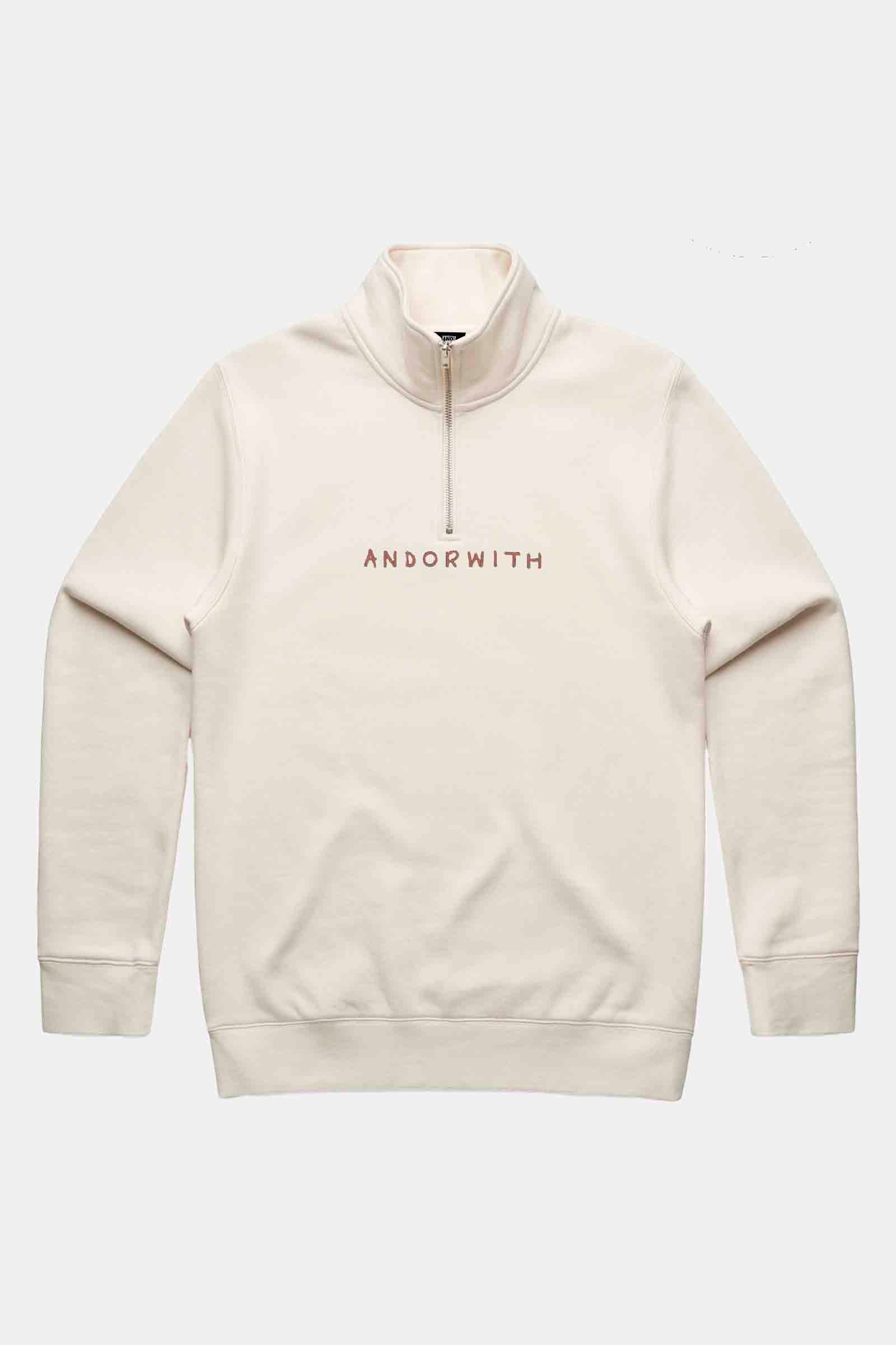 Family 1/4 Zip Fleece Pullover Cream