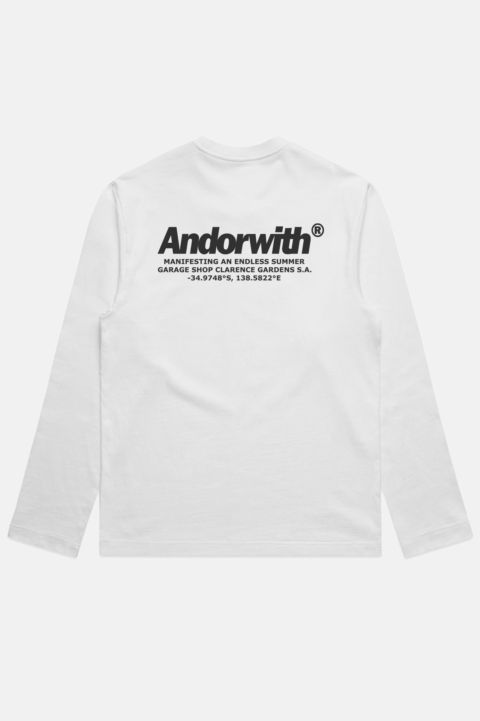 Garage Shop Box Fit L/S Tee White