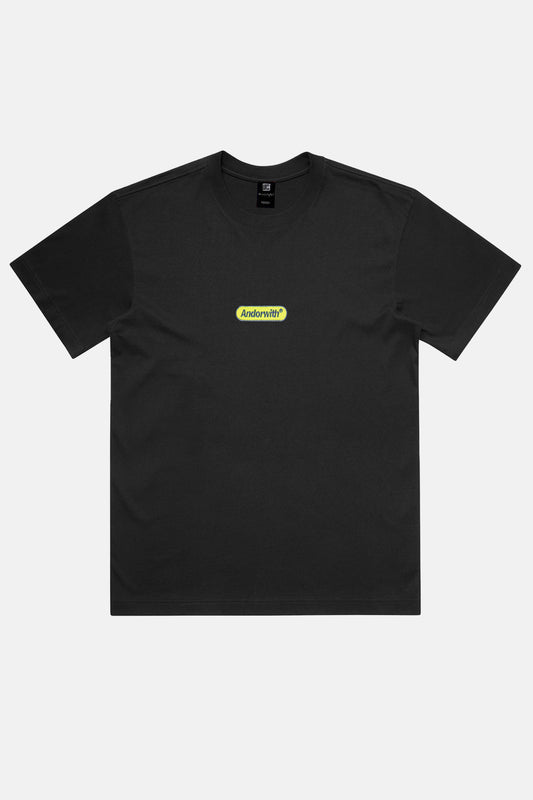 Green Pill Box Tee Black