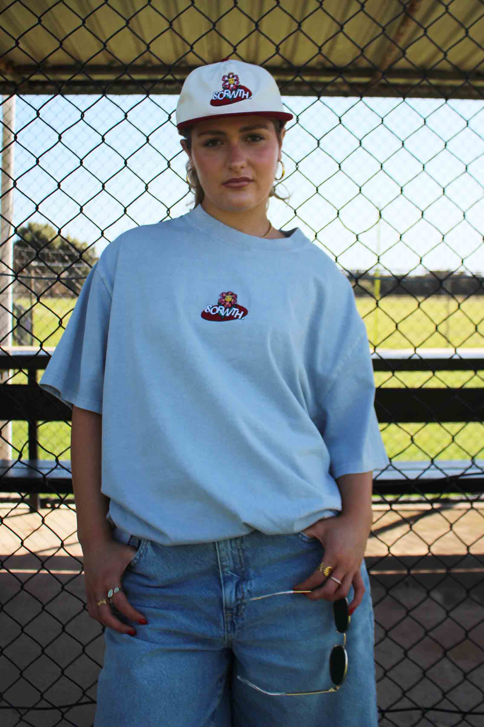 unisex-box-fit-t-shirt-blue-andorwith-beach-street-wear-australia