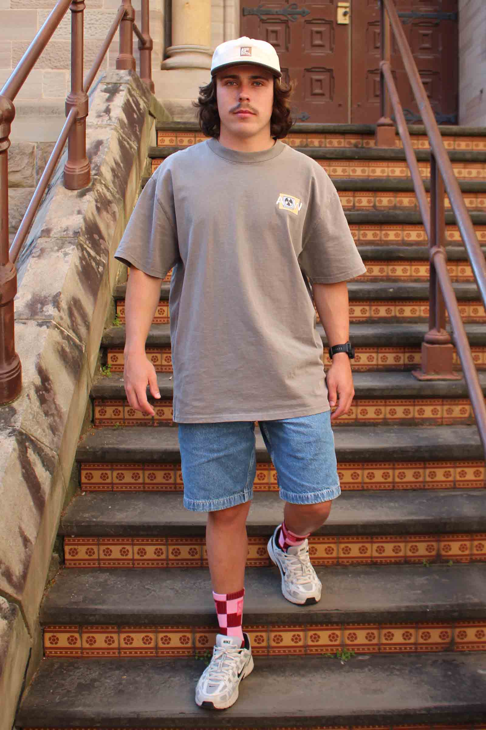 Andorwith Records Oversized Tee Grey