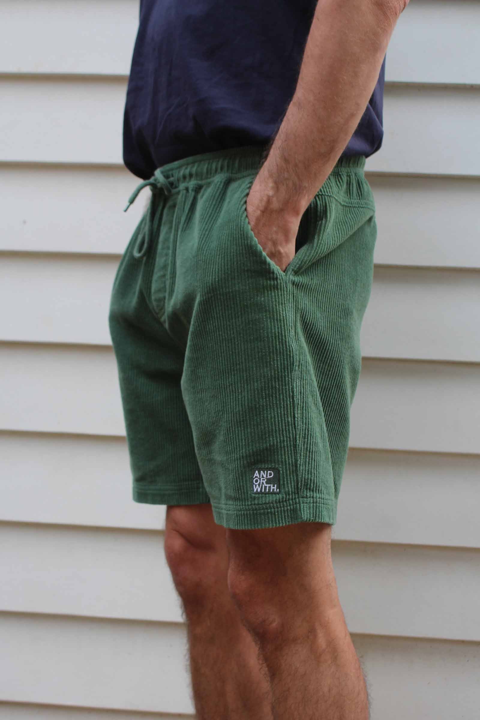 Beach Bum Corduroy Shorts Green