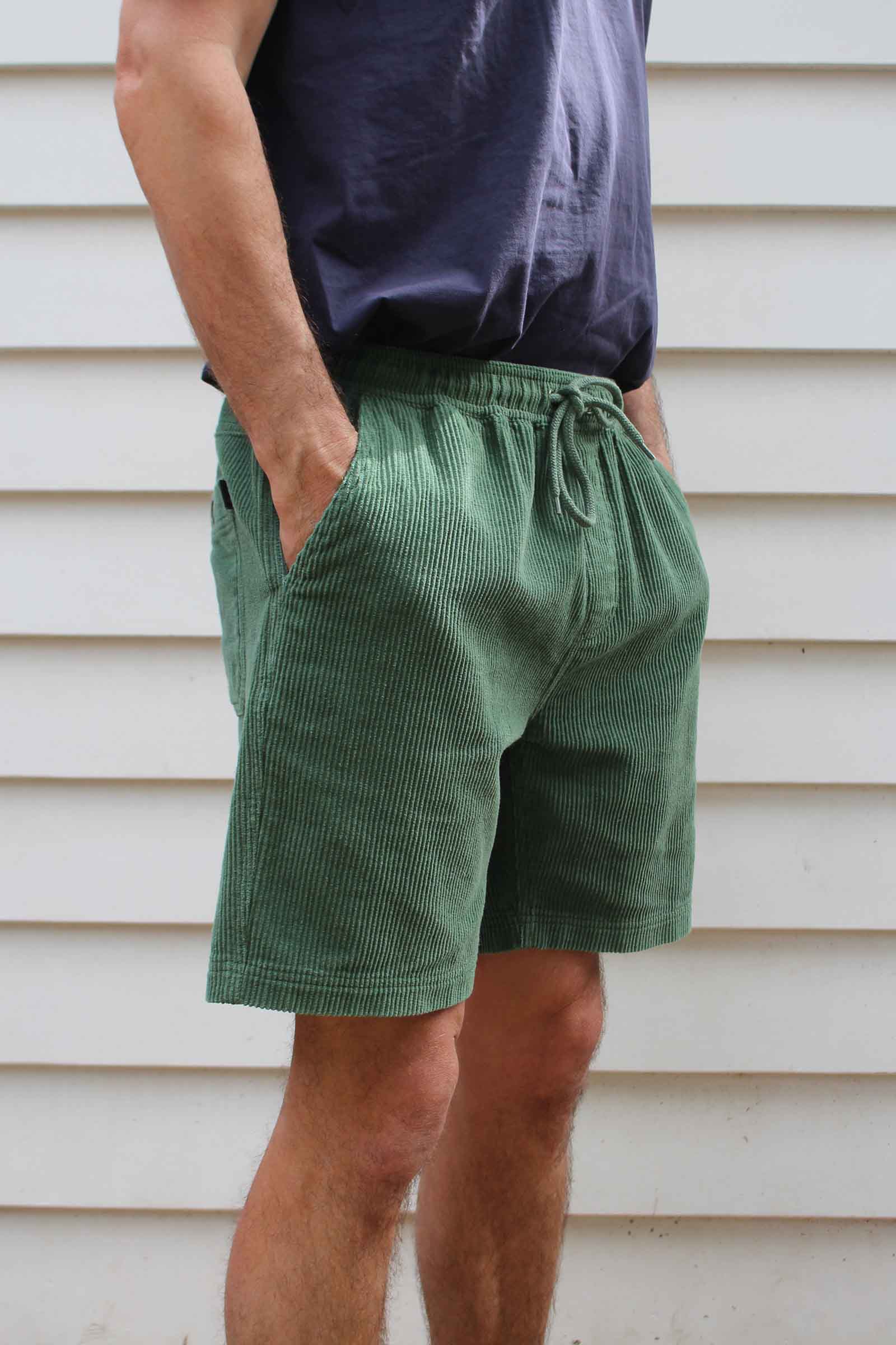 Beach Bum Corduroy Shorts Green