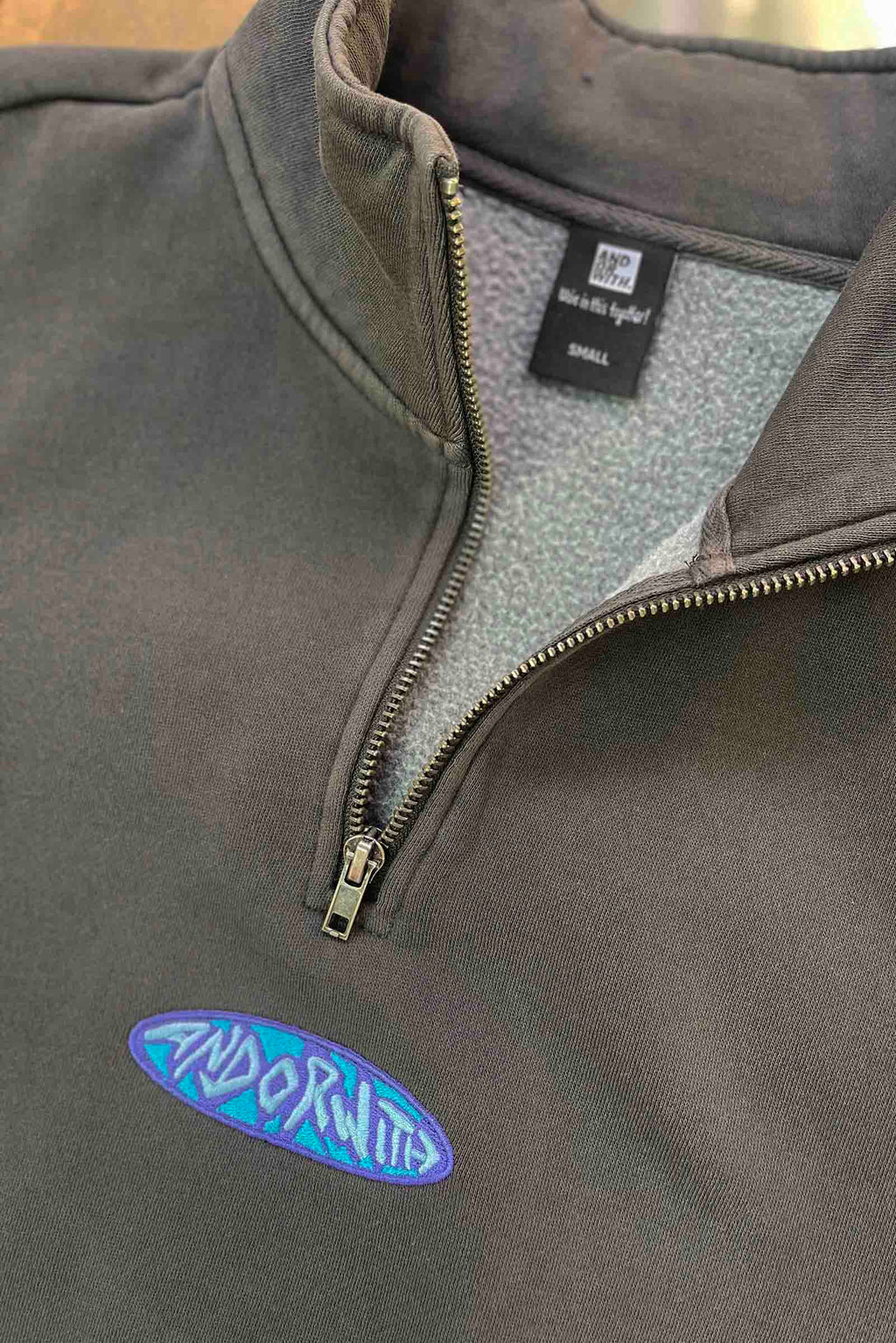 Shield 1/4 Zip Fleece Pullover Faded Black