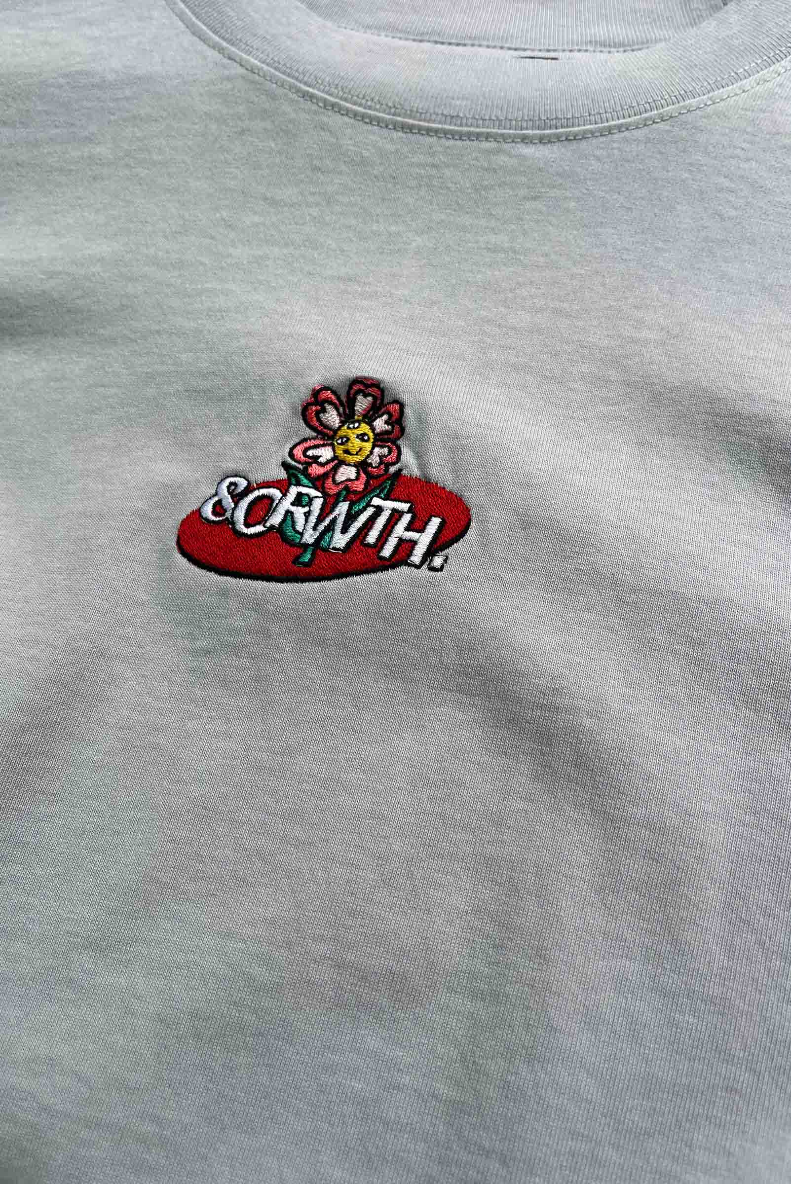 Trippy Flower Oversized Tee Light Blue