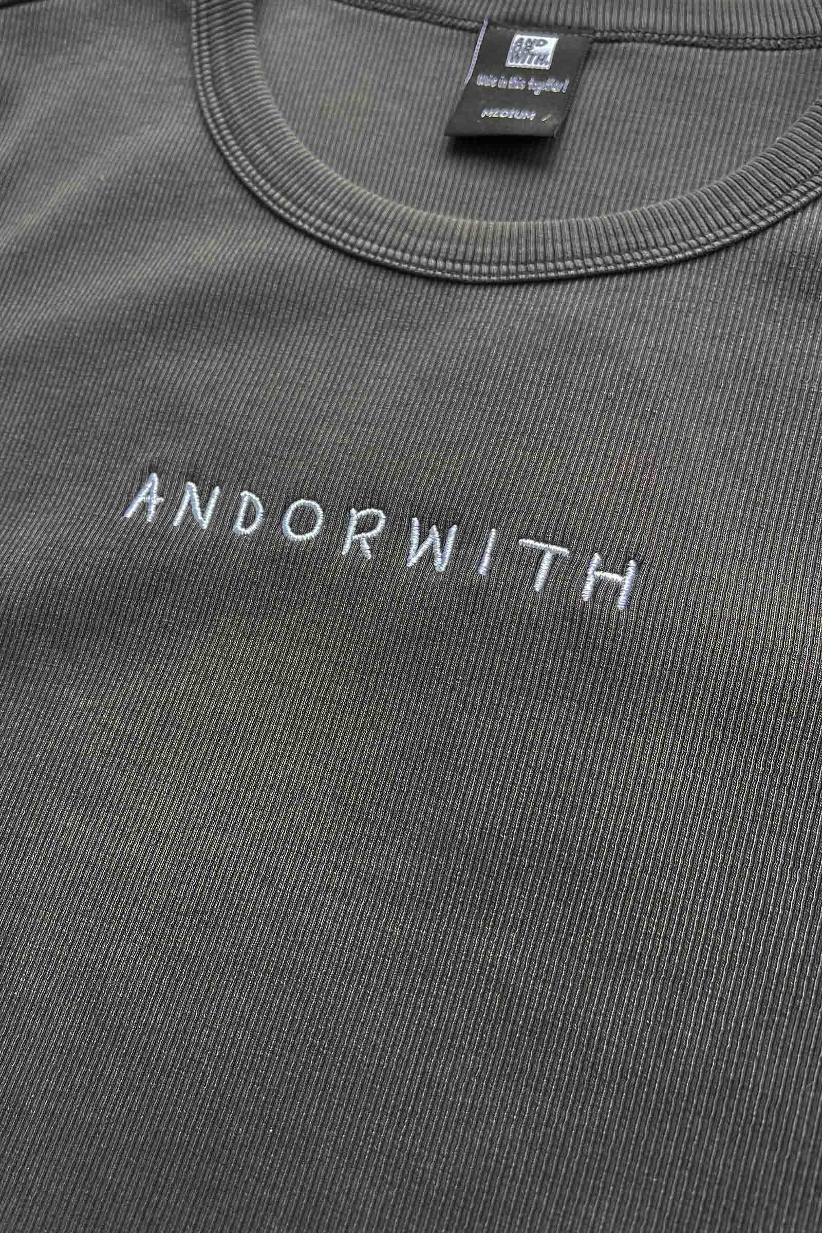 Family Ribbed Tee Organic Black