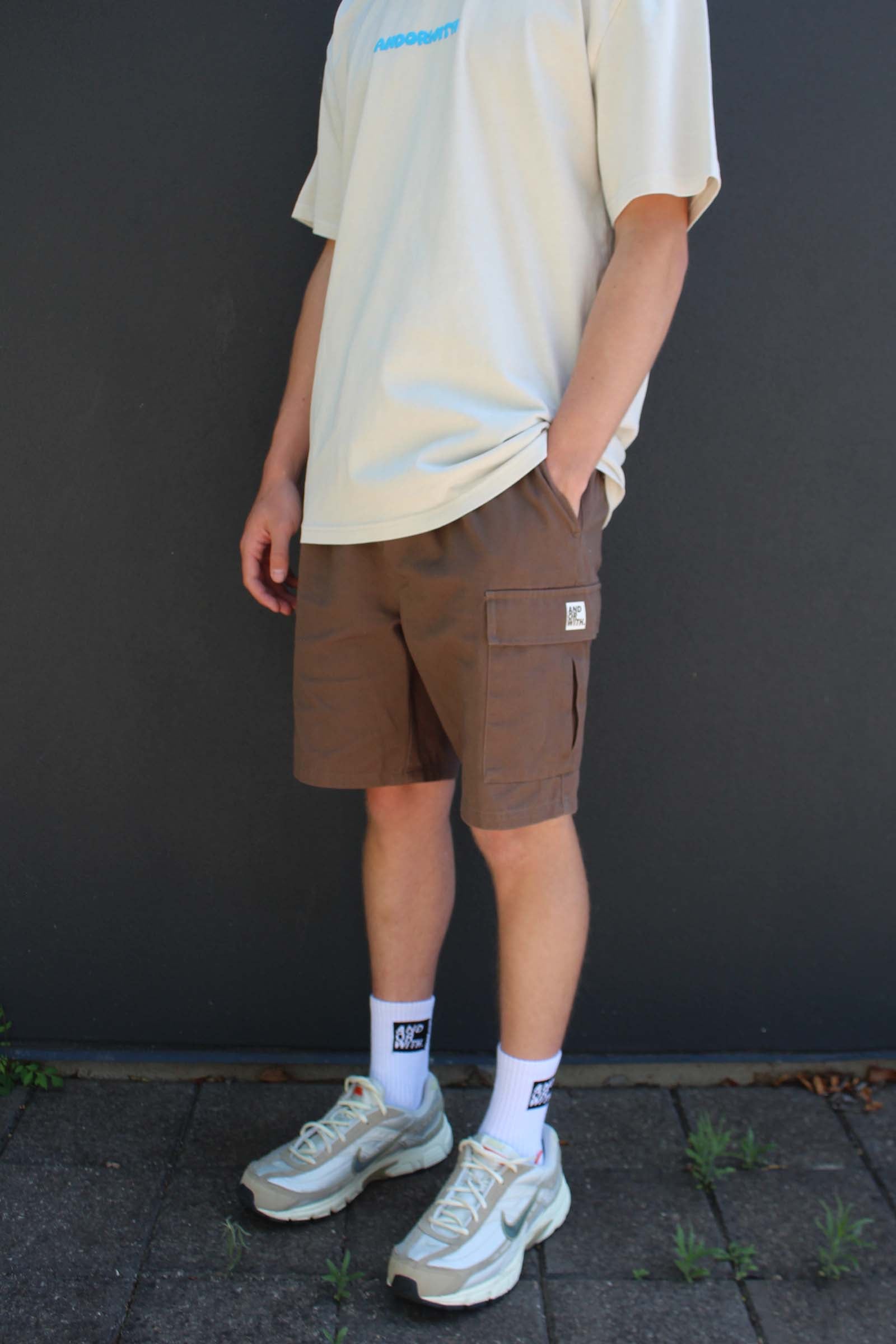 Logo Cargo Shorts Brown