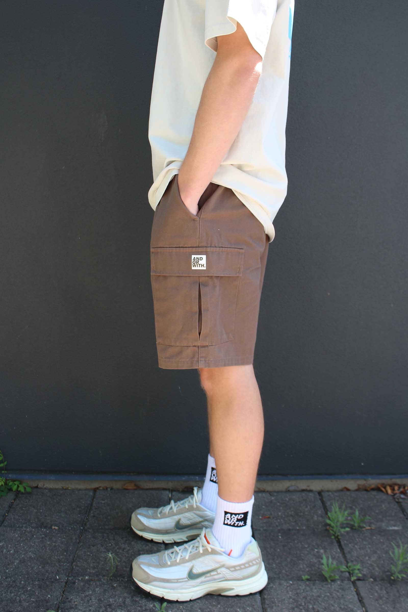 Logo Cargo Shorts Brown