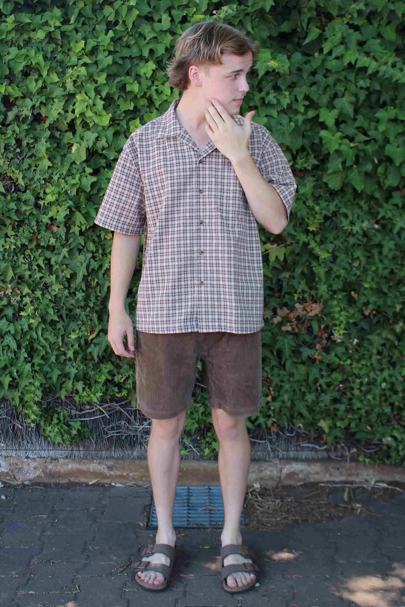 Beach Bum Corduroy Shorts Brown