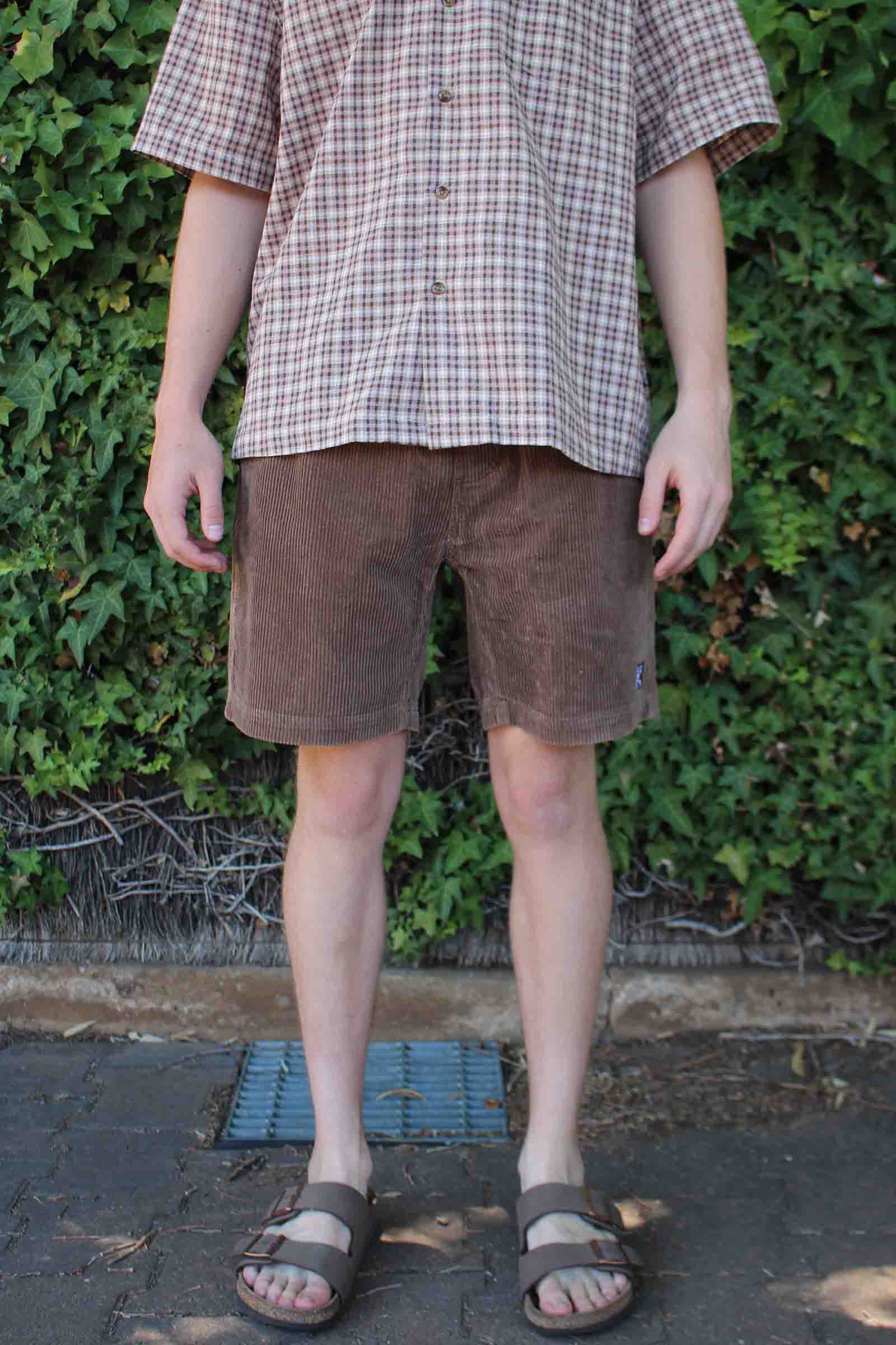 Beach Bum Corduroy Shorts Brown