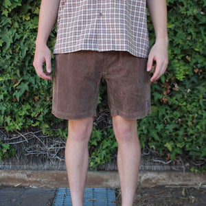 Beach Bum Corduroy Shorts Brown