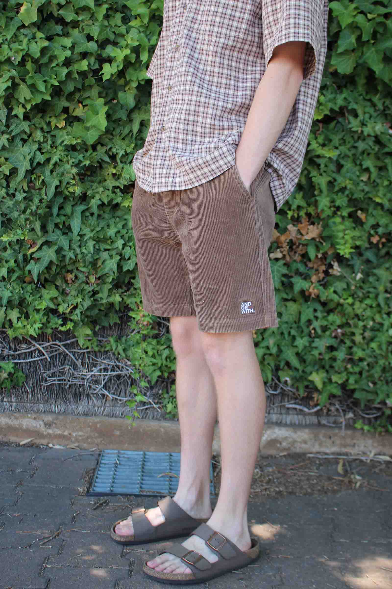 Beach Bum Corduroy Shorts Brown