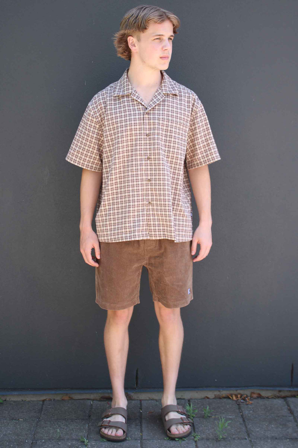 Beach Bum Corduroy Shorts Brown
