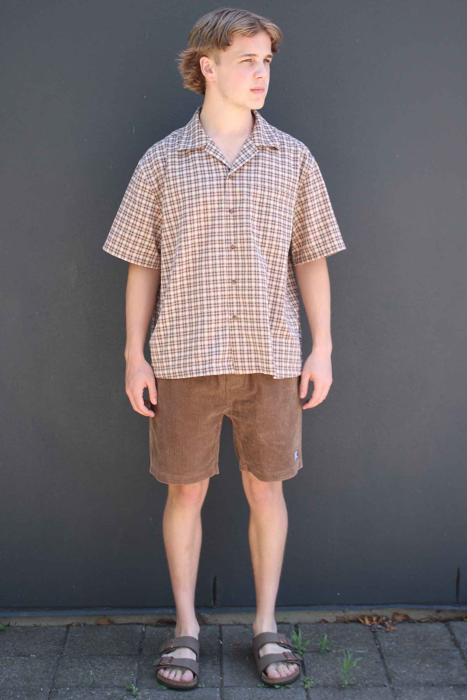 Beach Bum Corduroy Shorts Brown