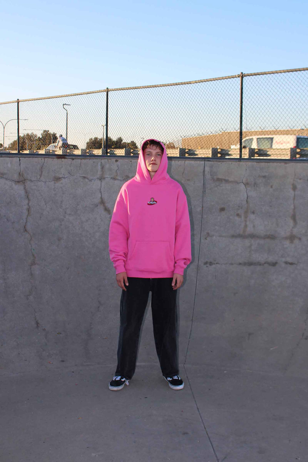 Trippy Flower Hoodie Pink