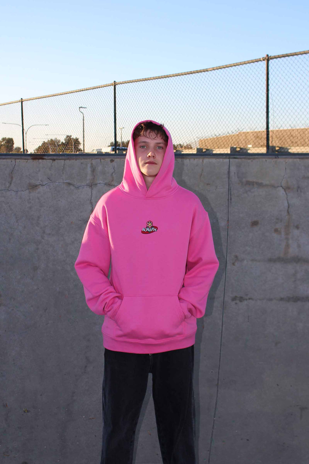 Trippy Flower Hoodie Pink