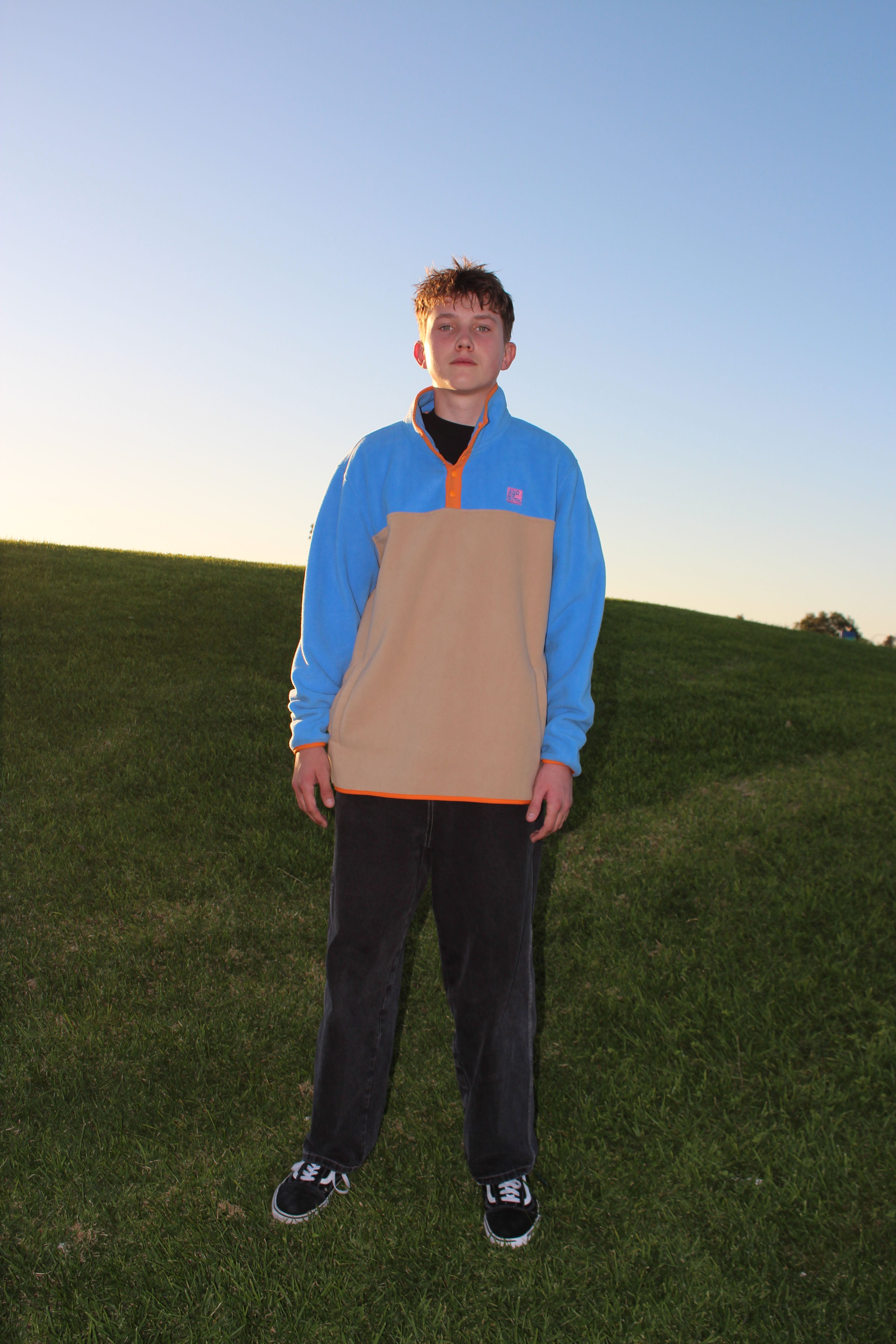 Campfire 1/4 Snap Polar Fleece Pullover Blue