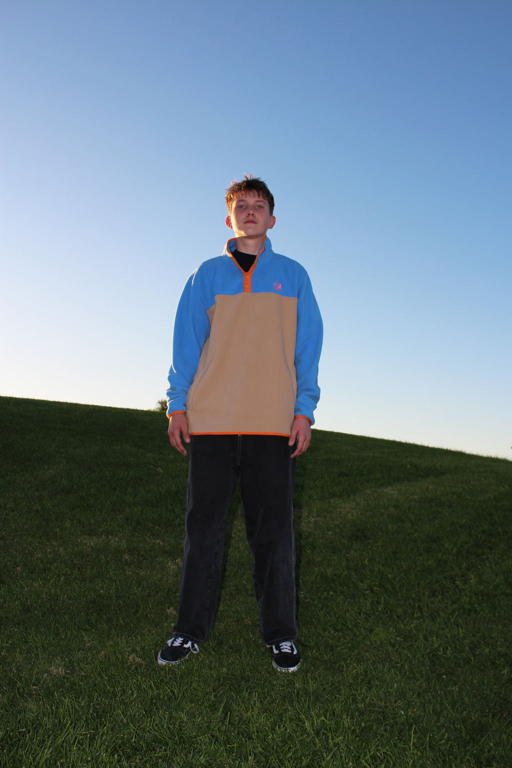 Campfire 1/4 Snap Polar Fleece Pullover Blue