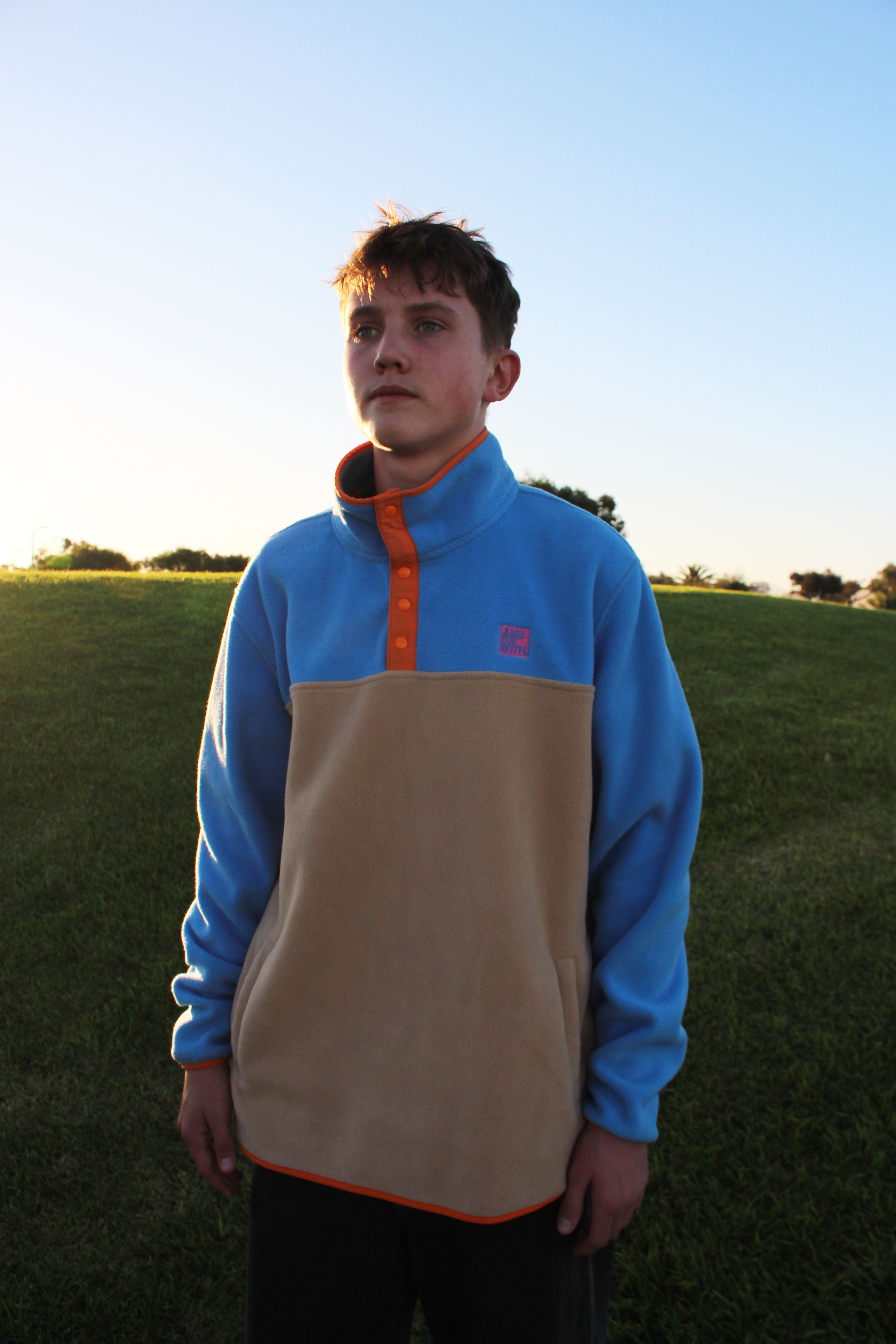 Campfire 1/4 Snap Polar Fleece Pullover Blue