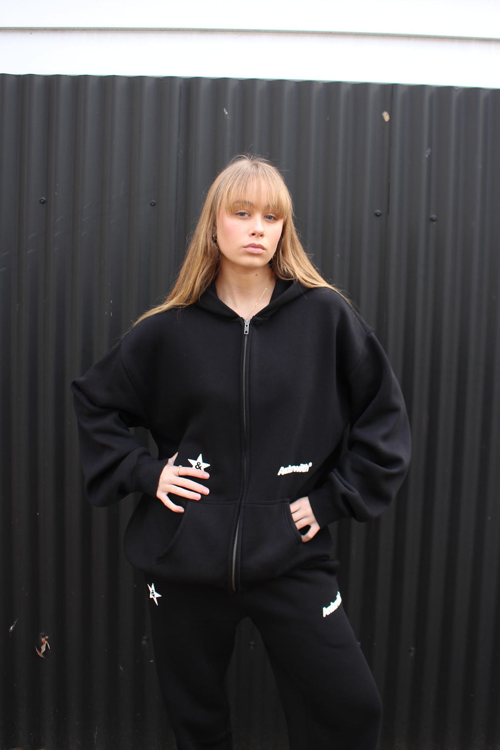 Rock Star Hoodie Black