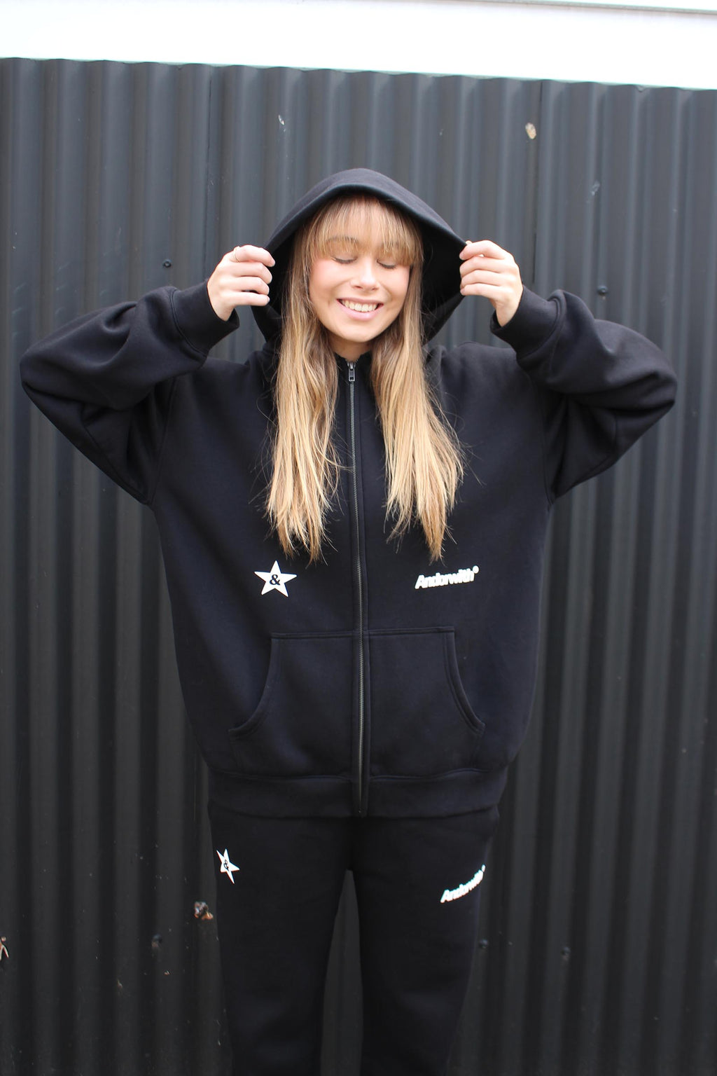 Rock Star Hoodie Black
