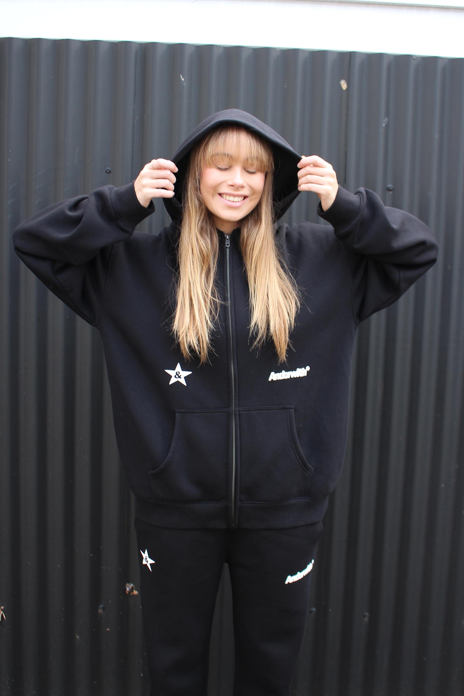 Rock Star Hoodie Black