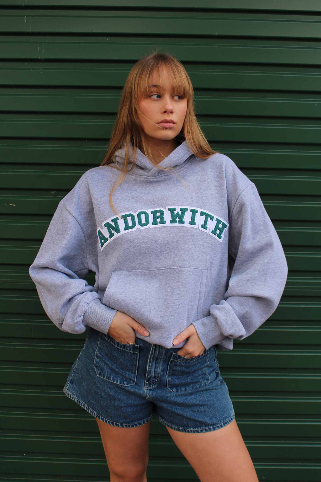 Team Box Fit Hoodie Grey