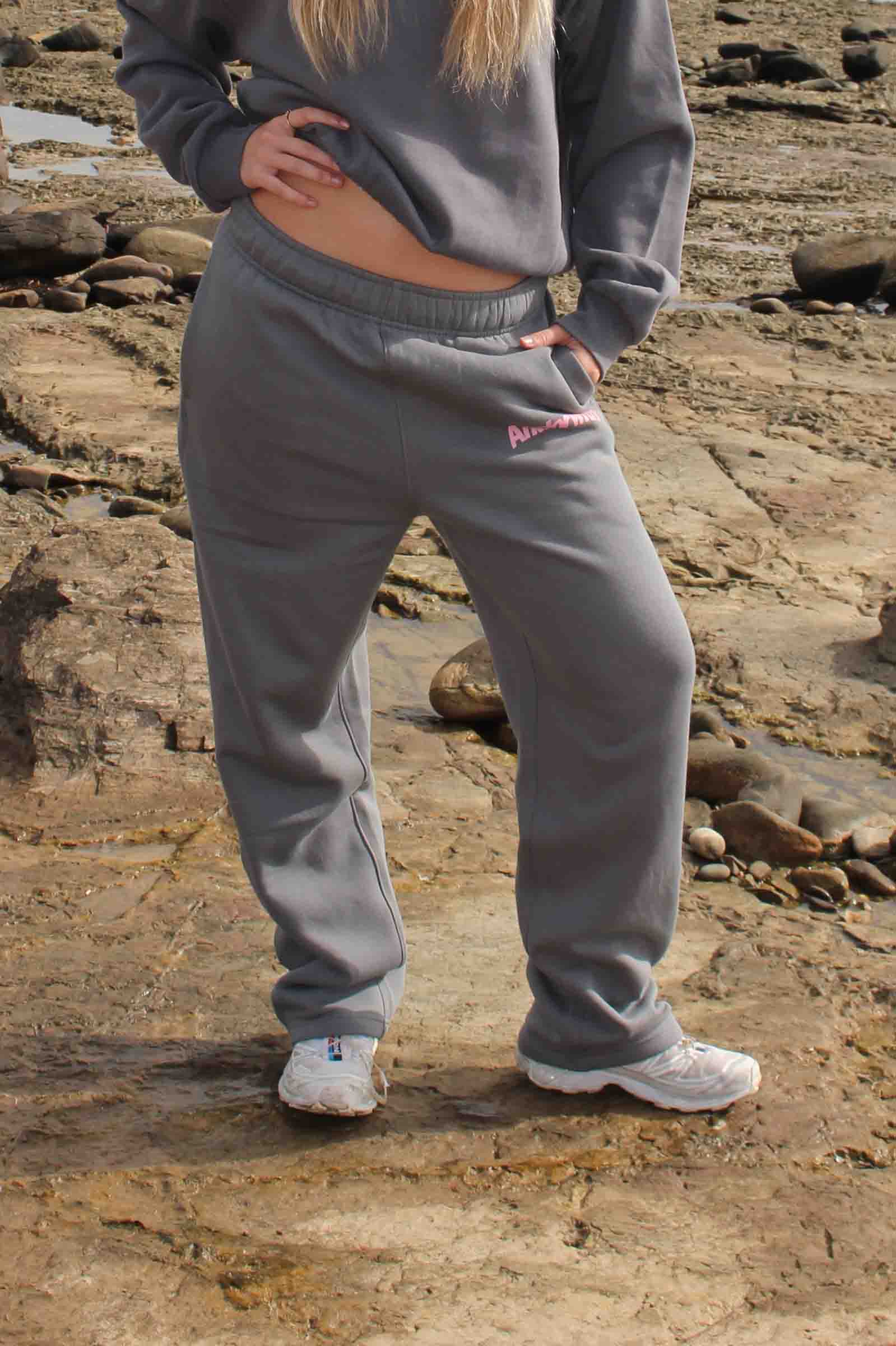 Swoop Track Pants Slate Grey