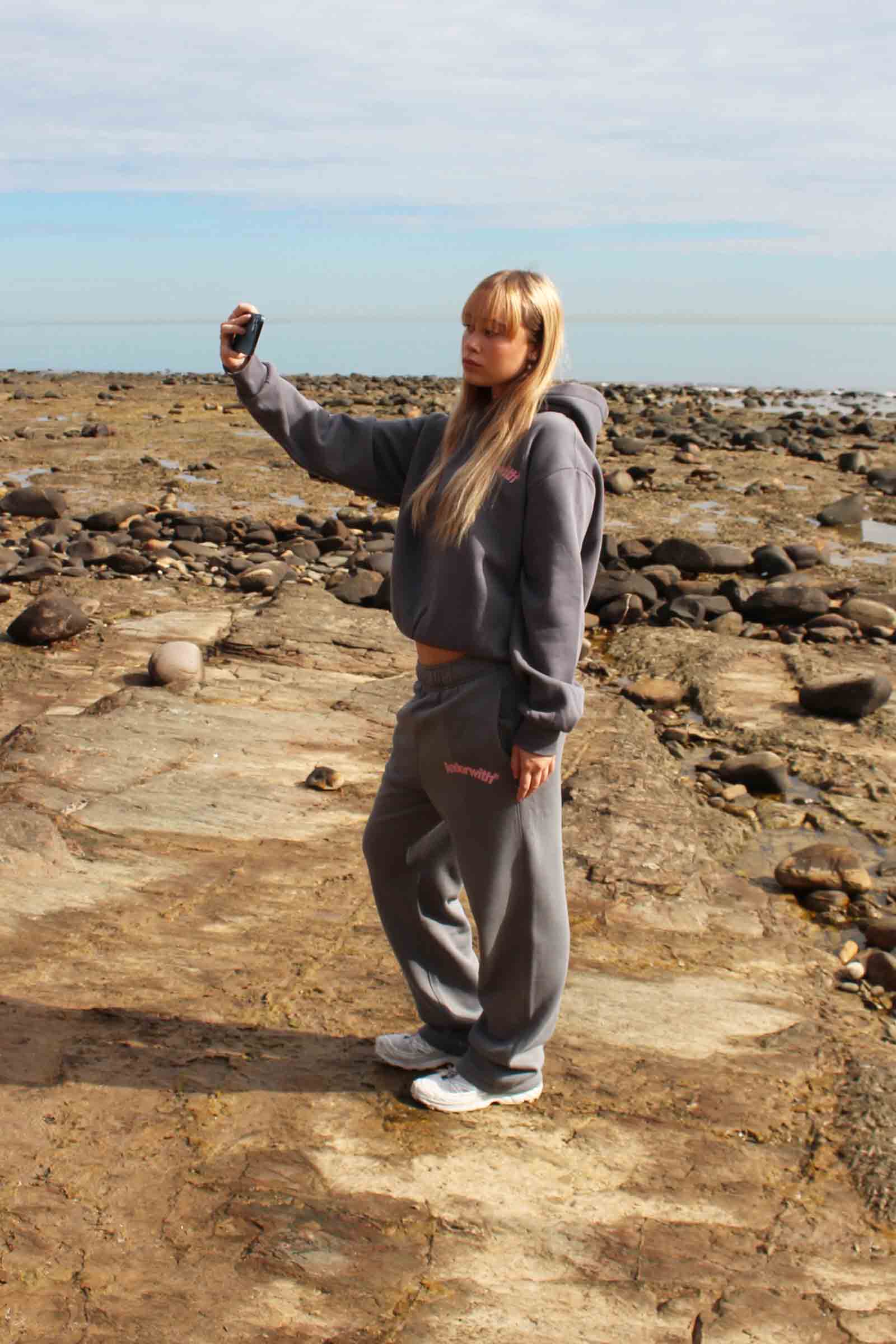 Swoop Track Pants Slate Grey